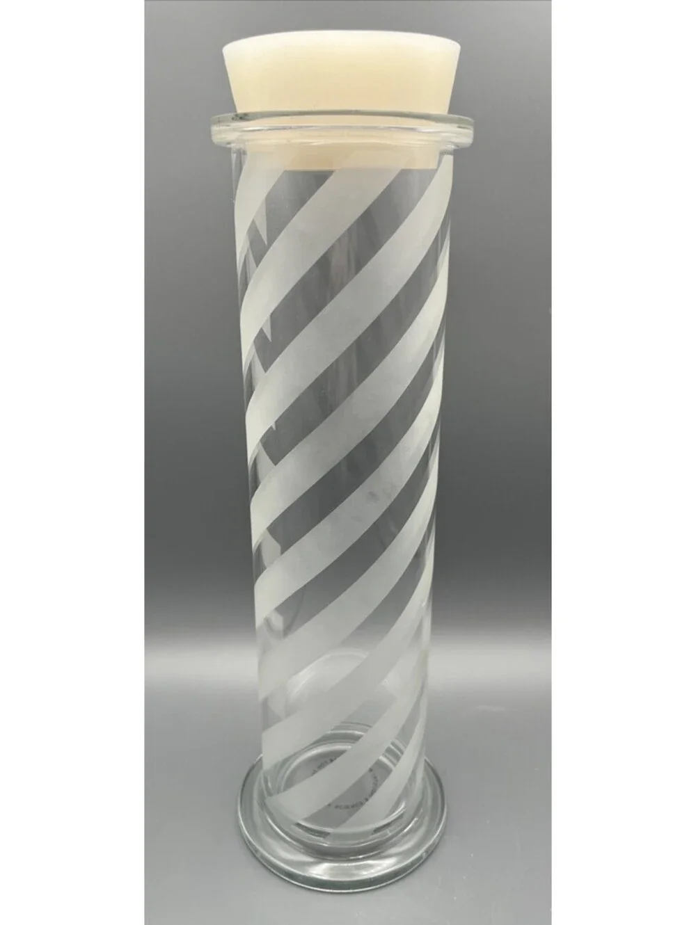 Peter Saville MSI Glass Flask/Vase Hacienda Hazard Stripes Factory Records UK